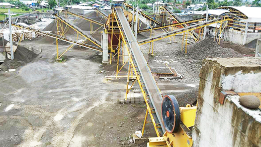 150TPH river rock crushing line in Tacloban