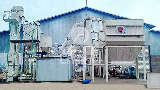 6-9TPH Limestone Grinding Mill producing in Indonesia